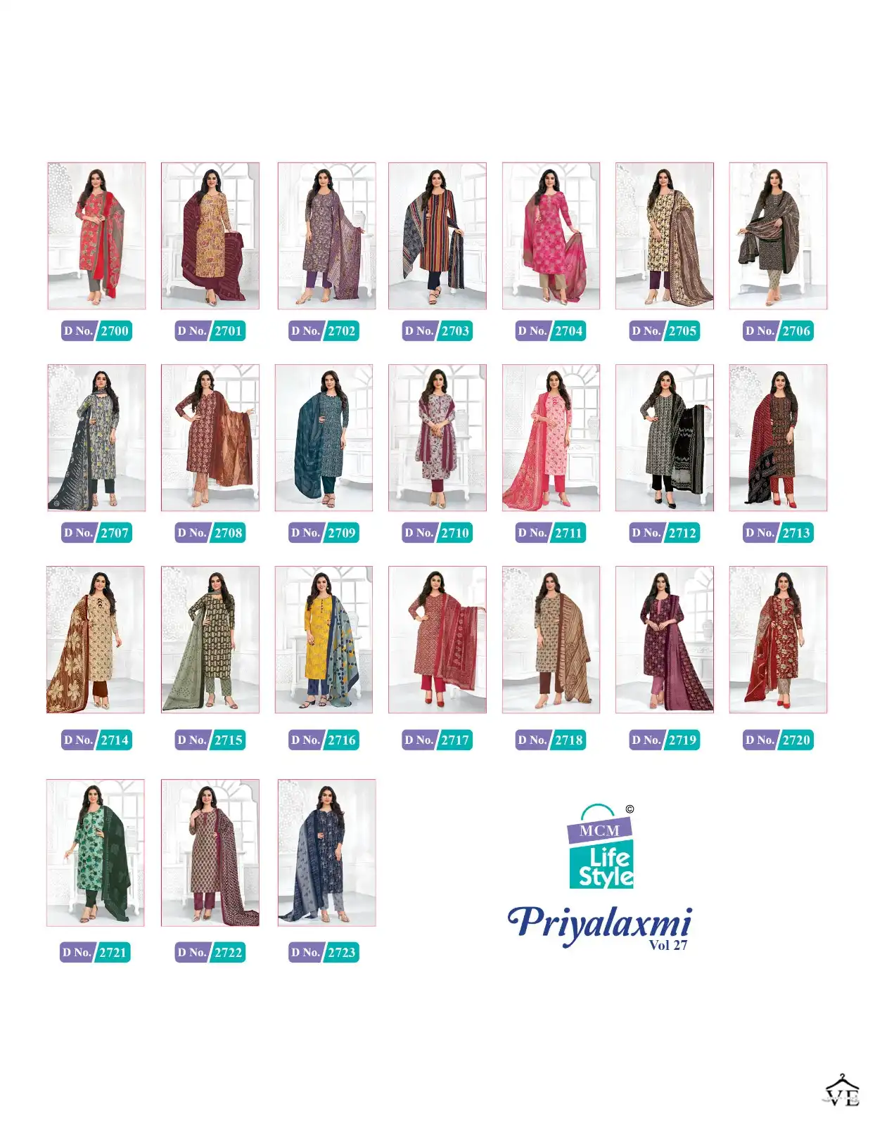 Mcm Lifestyle Priyalaxmi Vol 27 Cotton Wholesale Fancy Printed Salwar Suit Catalog — Wholesale Salwar Suits, Mcm  wholesale from Surat — view 25
