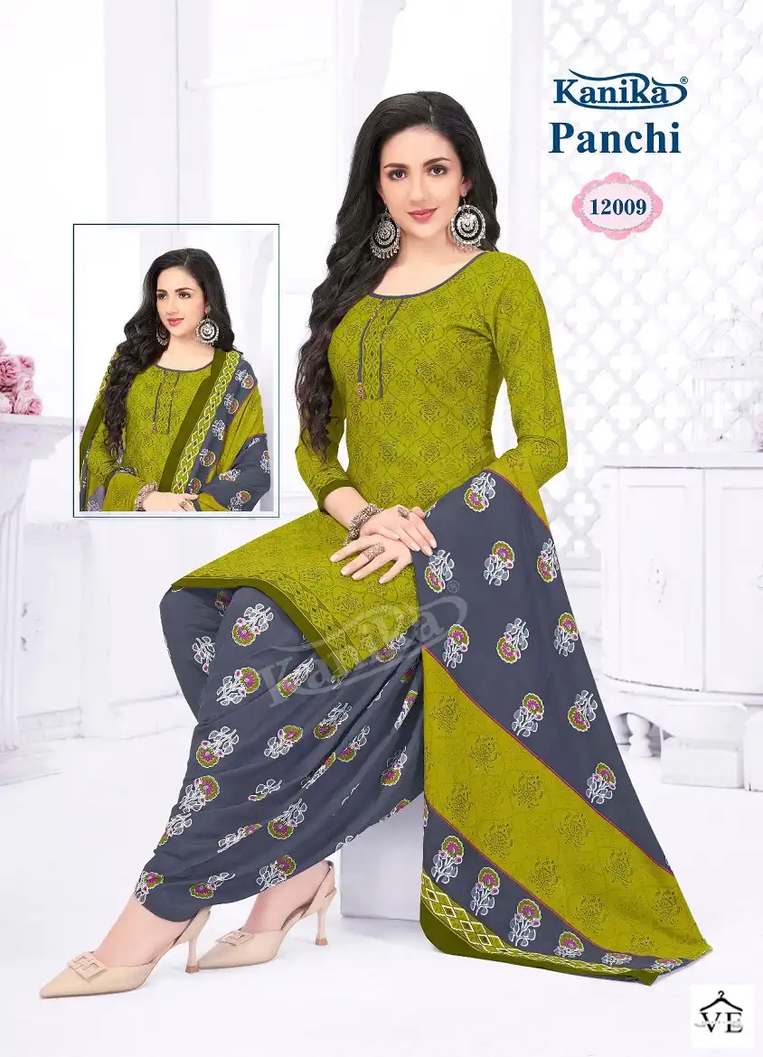Kanika Panchi Vol 12 Indo Cotton Wholesale Readymade Salwar Suit Catalog — Wholesale Salwar Suits, MPA wholesale from Surat - Gallery Image 9