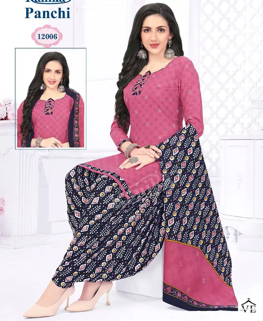 Kanika Panchi Vol 12 Indo Cotton Wholesale Readymade Salwar Suit Catalog — Wholesale Salwar Suits, MPA wholesale from Surat — view 1