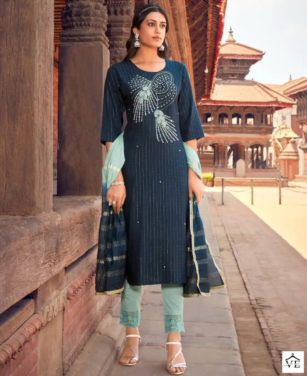 Wanna Paradise 9 Pure Viscose Wholesale Readymade Salwar Suit Catalog — Wholesale Salwar Suits, MPA wholesale from Surat — view 1
