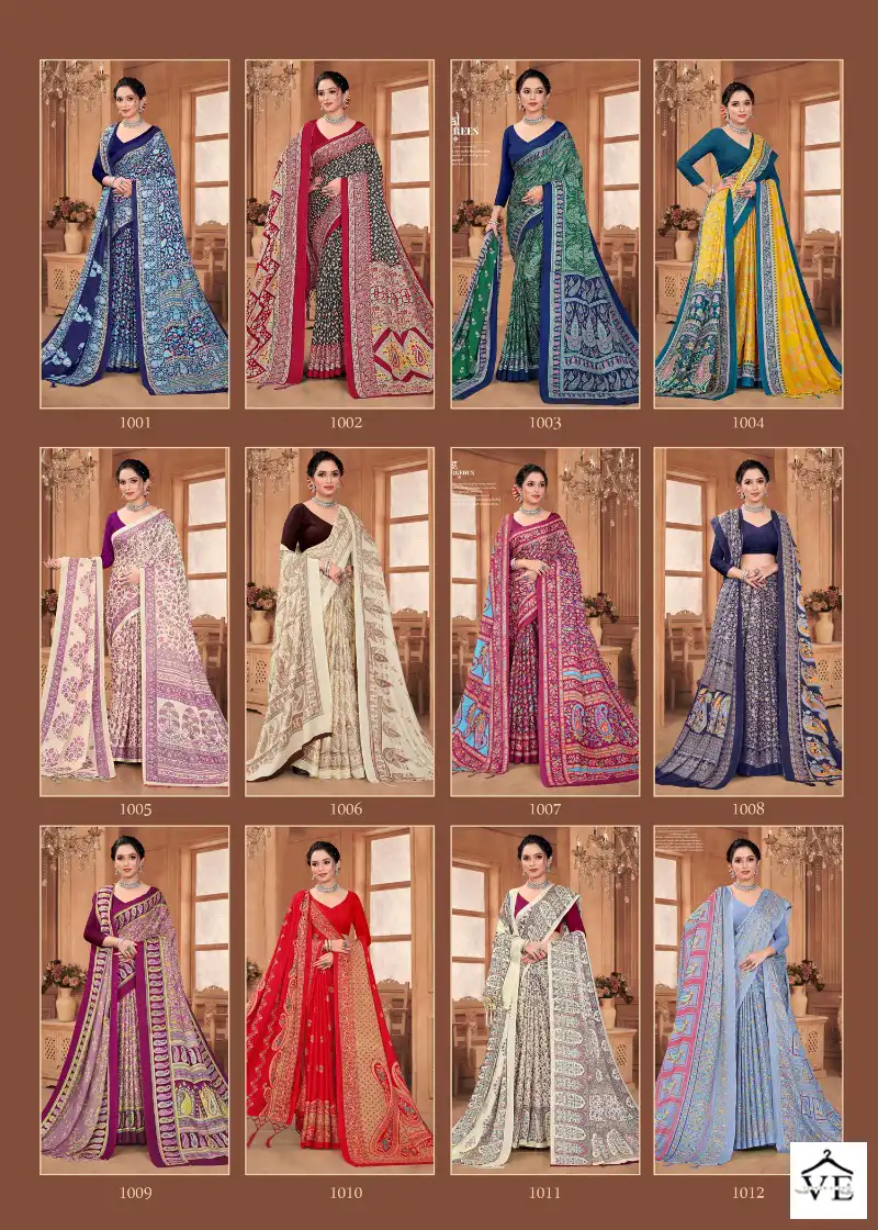 Silk Villa Shawal Vol 28 Pashmina Wholesale Saree Catalog — Wholesale Sarees, MPA wholesale from Surat — view 12