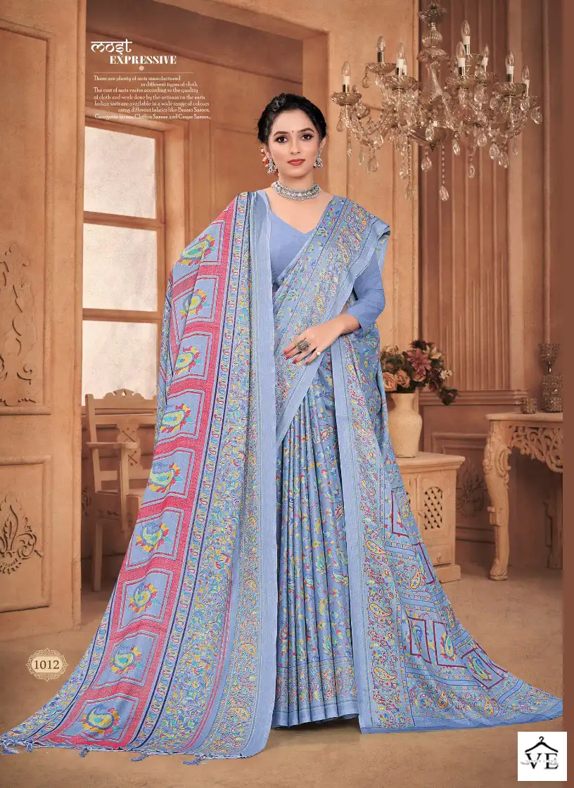 Silk Villa Shawal Vol 28 Pashmina Wholesale Saree Catalog — Wholesale Sarees, MPA wholesale from Surat - Gallery Image 10