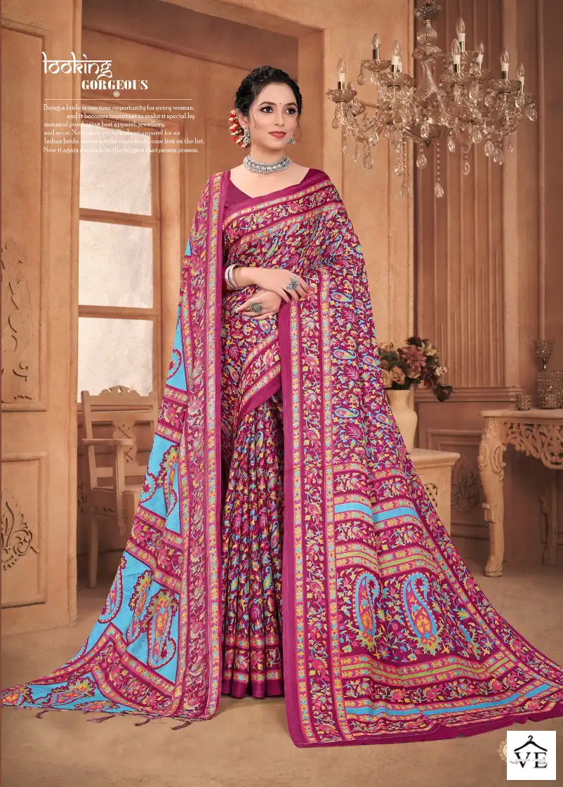 Silk Villa Shawal Vol 28 Pashmina Wholesale Saree Catalog — Wholesale Sarees, MPA wholesale from Surat - Gallery Image 11