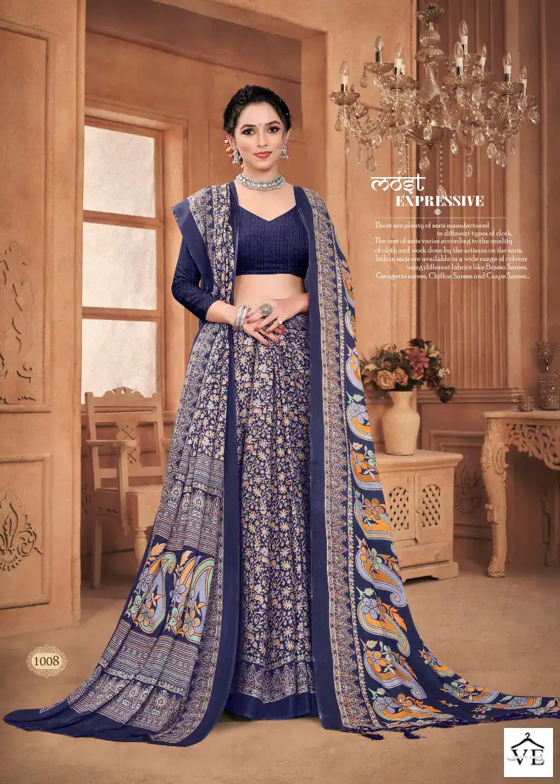 Silk Villa Shawal Vol 28 Pashmina Wholesale Saree Catalog — Wholesale Sarees, MPA wholesale from Surat - Gallery Image 2