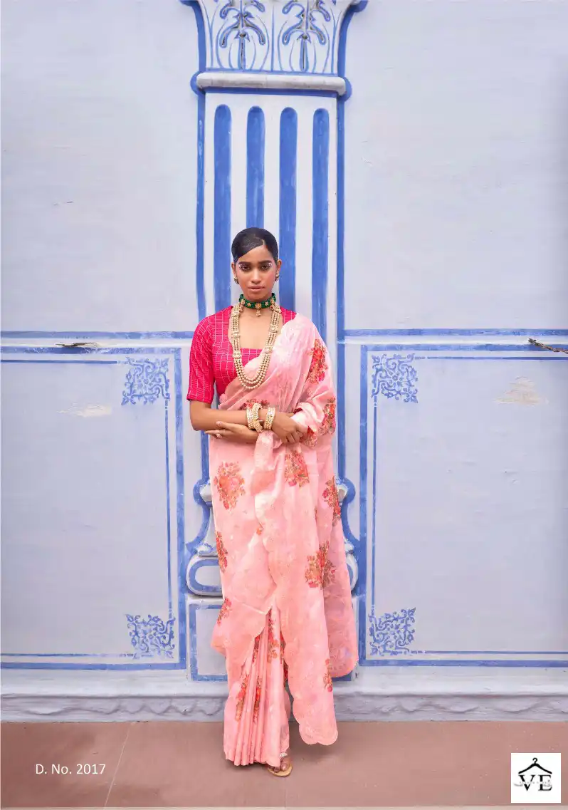 Kimora Phoolwari Tissue Silk Wholesale Saree Catalog — Wholesale Sarees, MPA wholesale from Surat - Gallery Image 3