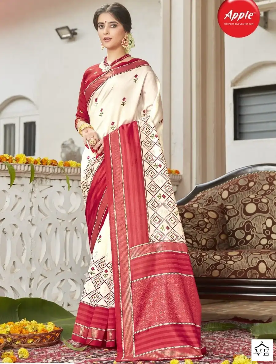 Apple Pooja Special Vol 13 Fancy Wholesale Sarees Catalog — Wholesale Sarees, MPA wholesale from Surat — view 1