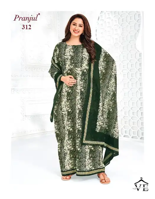 Pranjul Pragati Nighties With Dupatta Vol 5 Cotton Wholesale Long Gown With Dupatta Catalog — Wholesale Kurtis, MPA wholesale from Surat — view 12