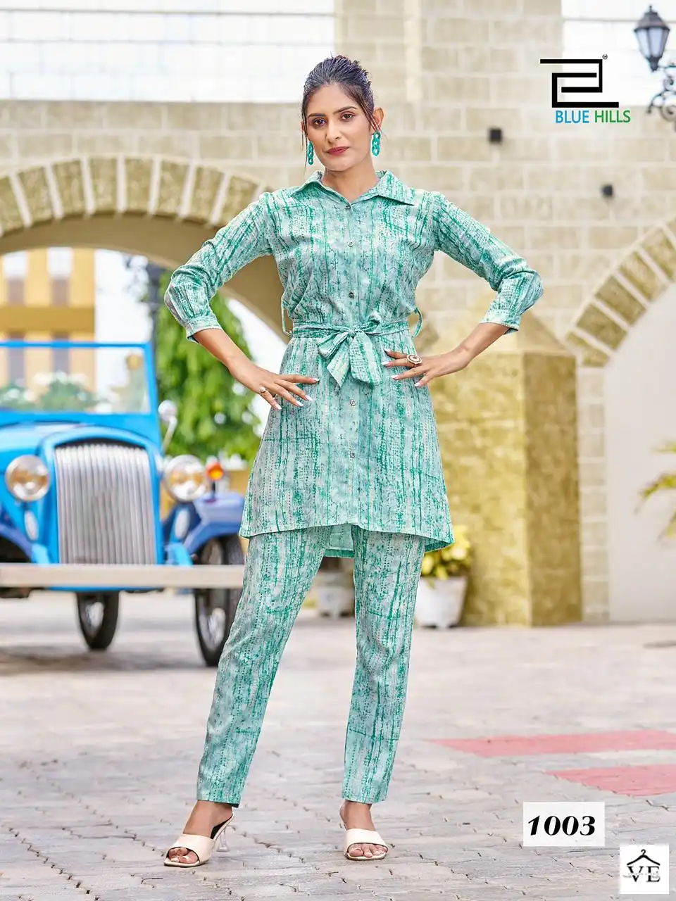 Blue Hills Pretty Girl Nx Rayon 14 Kg Wholesale Fancy Kurti With Pant Co-Ord Set Catalog — Wholesale Kurtis, MPA wholesale from Surat - Gallery Image 2