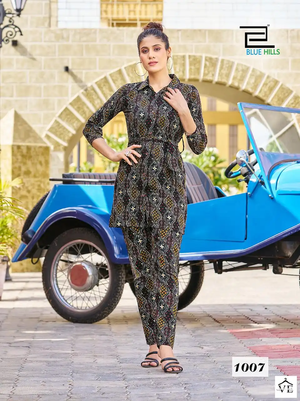 Blue Hills Pretty Girl Nx Rayon 14 Kg Wholesale Fancy Kurti With Pant Co-Ord Set Catalog — Wholesale Kurtis, MPA wholesale from Surat - Gallery Image 5
