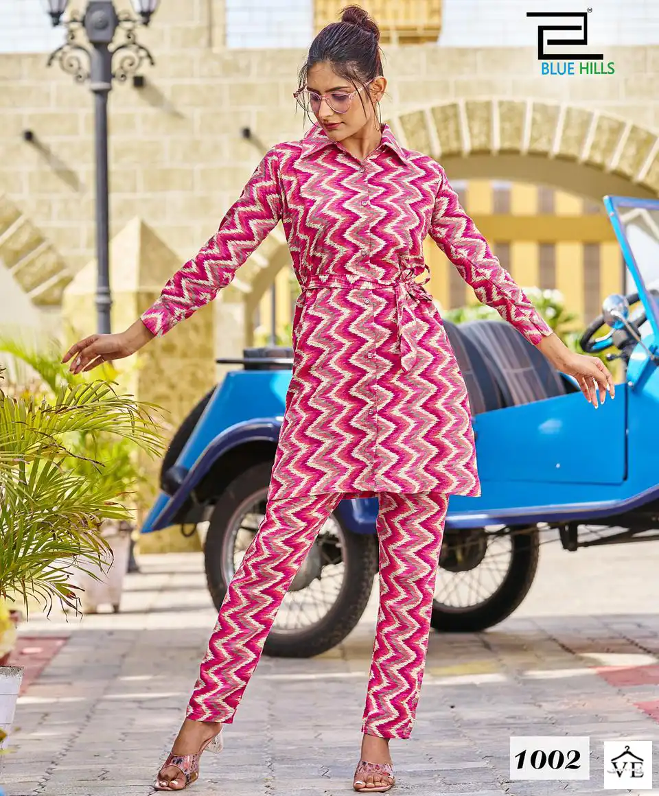 Blue Hills Pretty Girl Nx Rayon 14 Kg Wholesale Fancy Kurti With Pant Co-Ord Set Catalog — Wholesale Kurtis, MPA wholesale from Surat — view 1