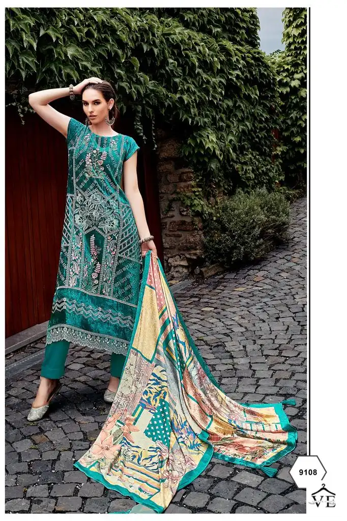 Aiqa Qataar Pure Velvet Wholesale Winter Wear Designer Suits Catalog — Wholesale Salwar Suits, MPA wholesale from Surat - Gallery Image 5