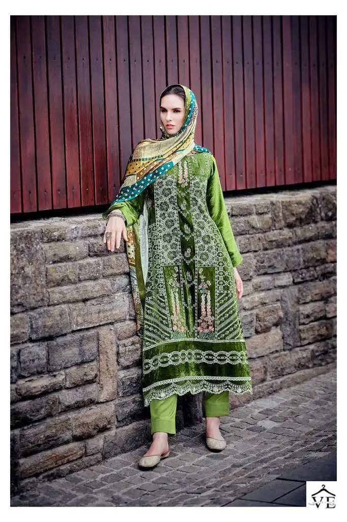 Aiqa Qataar Pure Velvet Wholesale Winter Wear Designer Suits Catalog — Wholesale Salwar Suits, MPA wholesale from Surat - Gallery Image 8