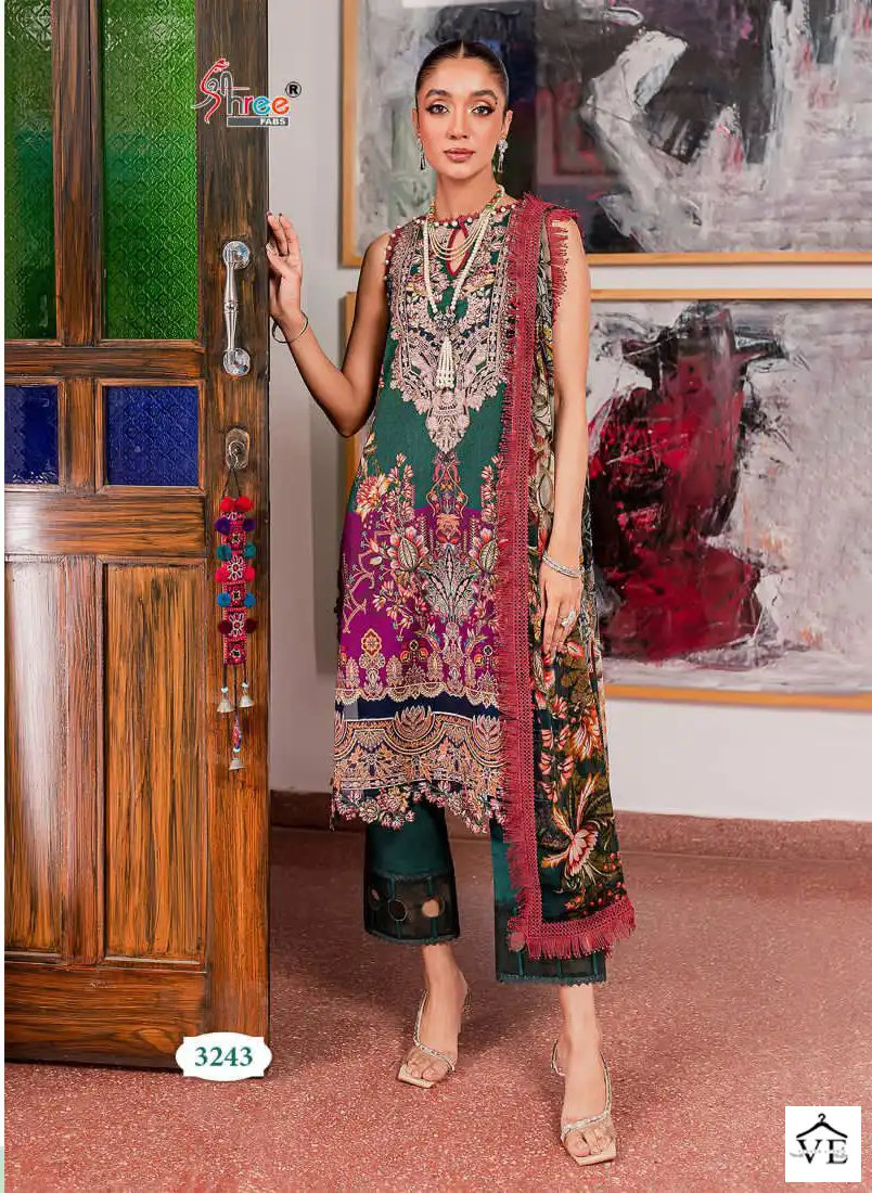 Shree Fabs Queens Court Vol 3 Pure Cotton Wholesale Pakistani Salwar Suit Catalog — Wholesale Salwar Suits, Shree Fabs wholesale from Surat - Gallery Image 2