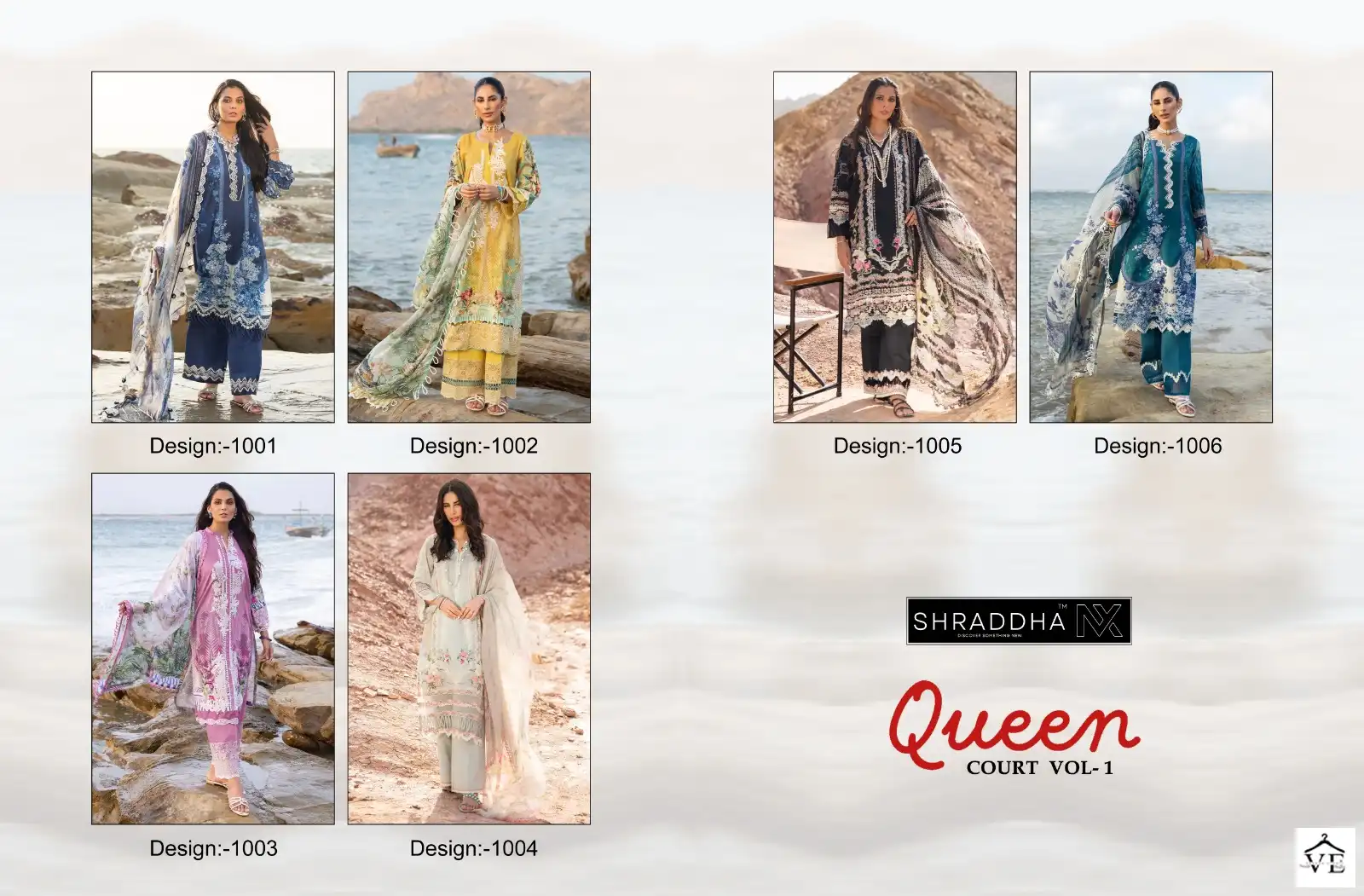 Sharaddha Queen Court Vol 1 Lawn Cotton Printed Wholesale Pakistani Salwar Suit Catalog — Wholesale Salwar Suits, MPA wholesale from Surat — view 13