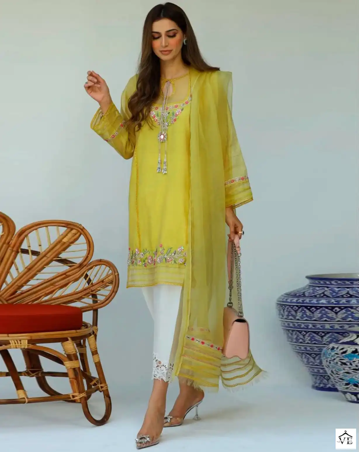 Shree Fabs R 1064 Organza Wholesale Pakistani Readymade Salwar Suit Catalog — Wholesale Salwar Suits, Shree Fabs wholesale from Surat — view 1