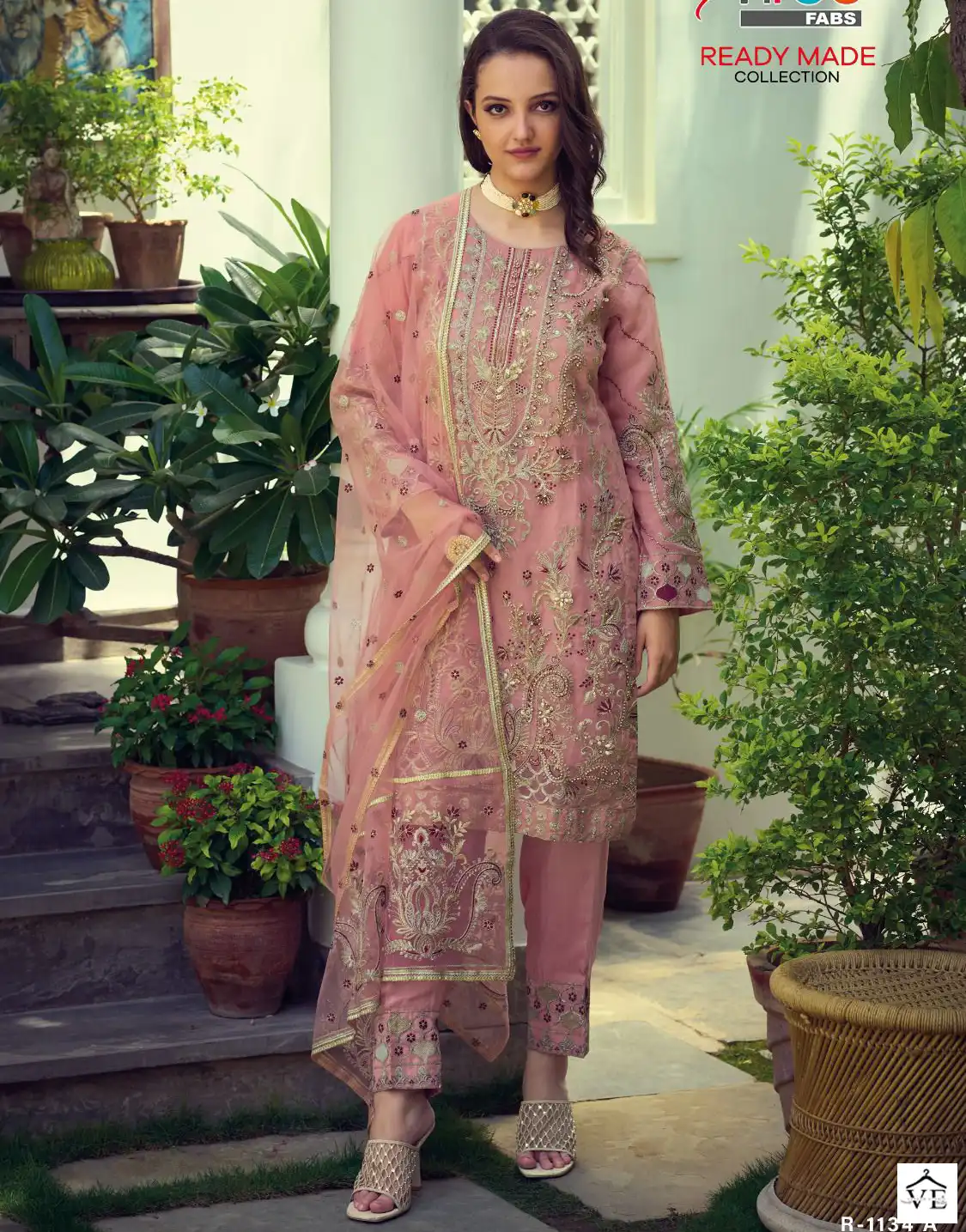 Shree Fabs R-1134 Oranza Wholesale Readymade Pakistani Suit — Wholesale Salwar Suits, Shree Fabs wholesale from Surat — view 1