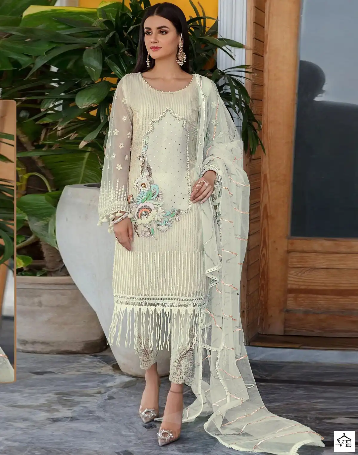 Ramsha R 561 Georgette Wholesale Designer Pakistani Salwar Suit Catalog — Wholesale Salwar Suits, MPA wholesale from Surat — view 1
