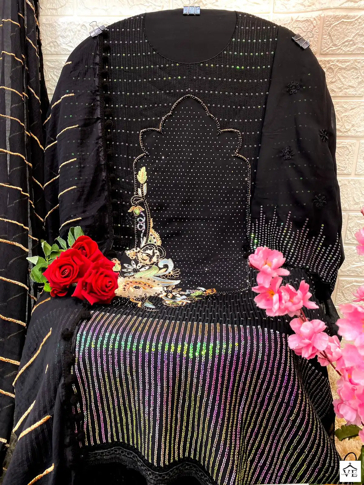 Ramsha R 561 Georgette Wholesale Designer Pakistani Salwar Suit Catalog — Wholesale Salwar Suits, MPA wholesale from Surat - Gallery Image 4