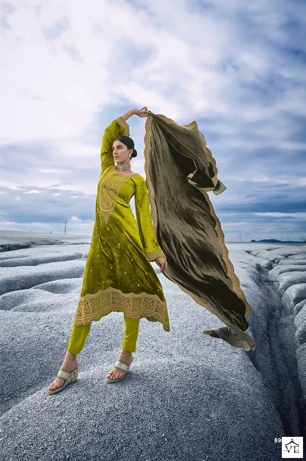 Aiqa Raahi Pure Velvet Wholesale Designer Pakistani Winter Salwar Suit Catalog — Wholesale Salwar Suits, MPA wholesale from Surat - Gallery Image 9
