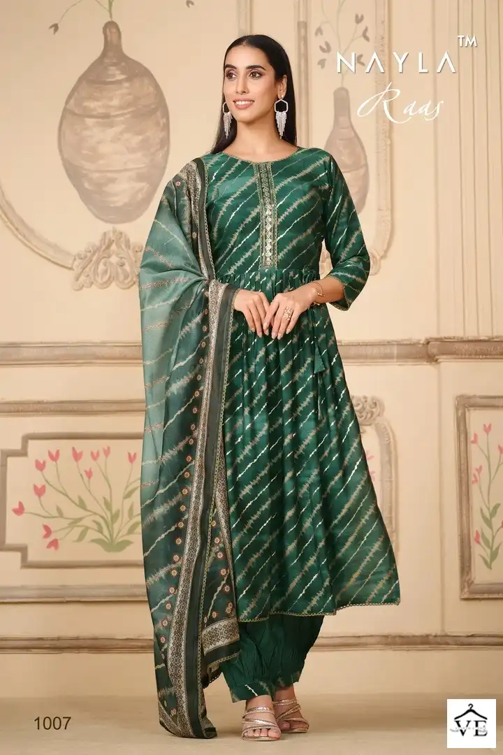 Nayla Raas Pure Modal Wholesale Readymade Suits Size Set Catalog — Wholesale Salwar Suits, MPA wholesale from Surat - Gallery Image 2
