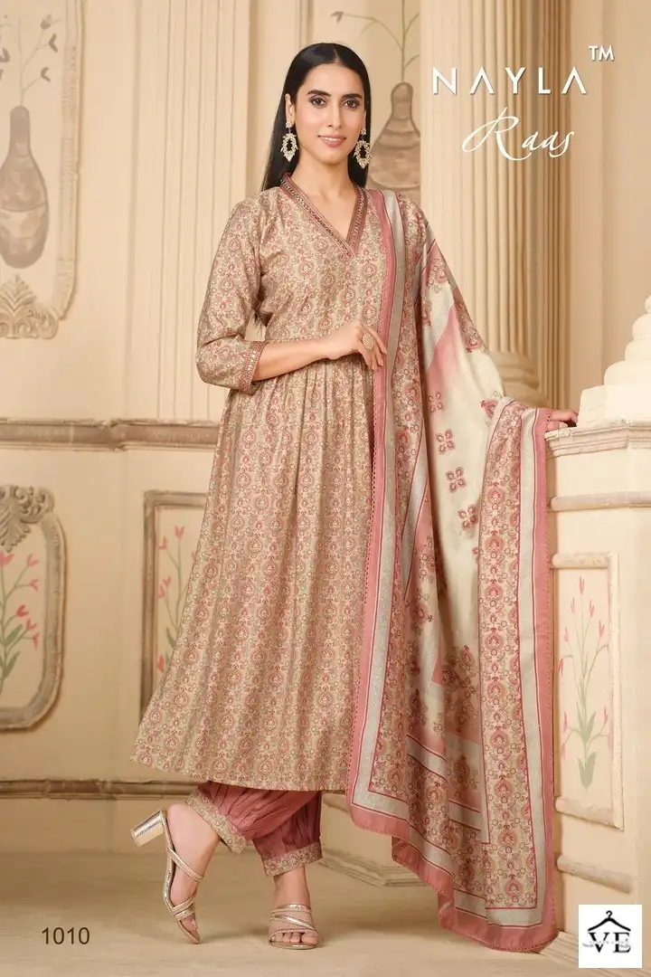Nayla Raas Pure Modal Wholesale Readymade Suits Size Set Catalog — Wholesale Salwar Suits, MPA wholesale from Surat - Gallery Image 3