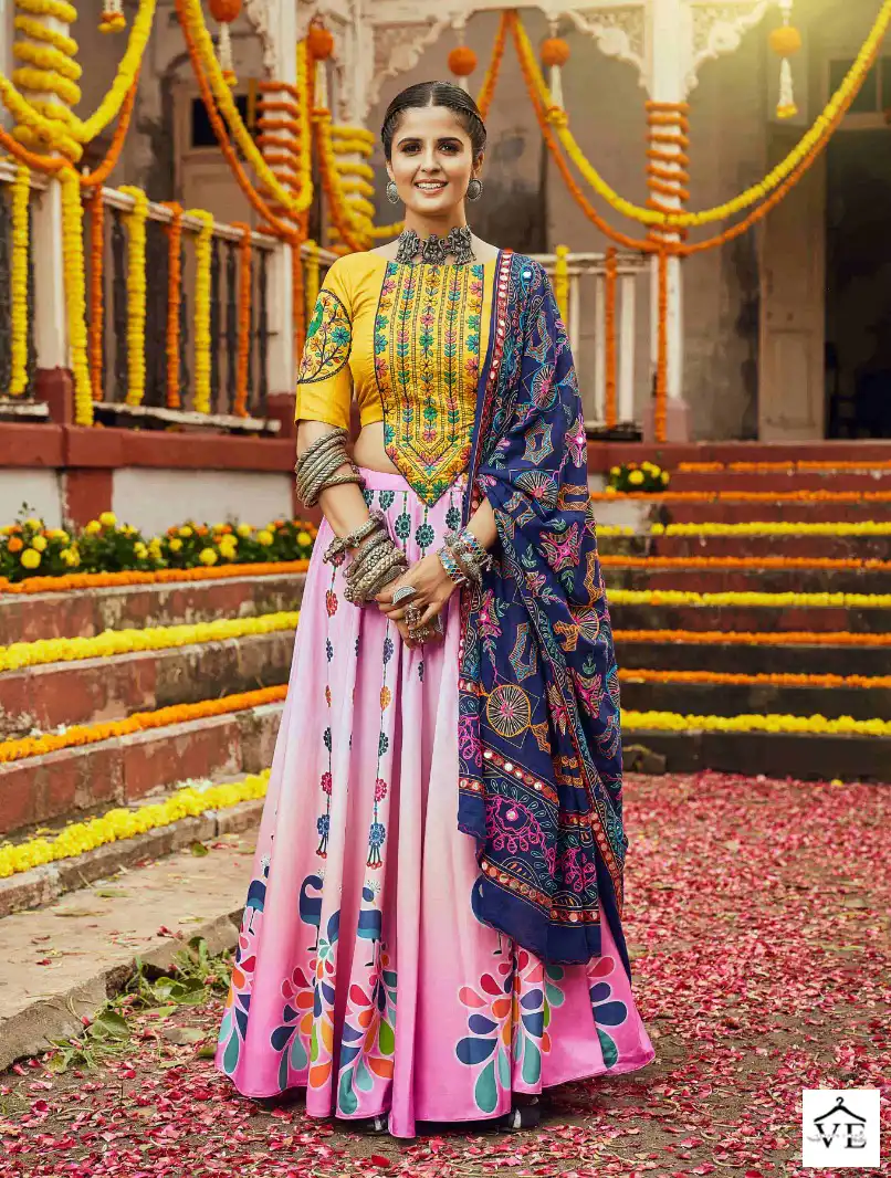 Shubhkala Raas Vol 5 Muslin Cotton Wholesale Navratri Chaniya Choli Catalog — Wholesale Lehenga, MPA wholesale from Surat — view 5