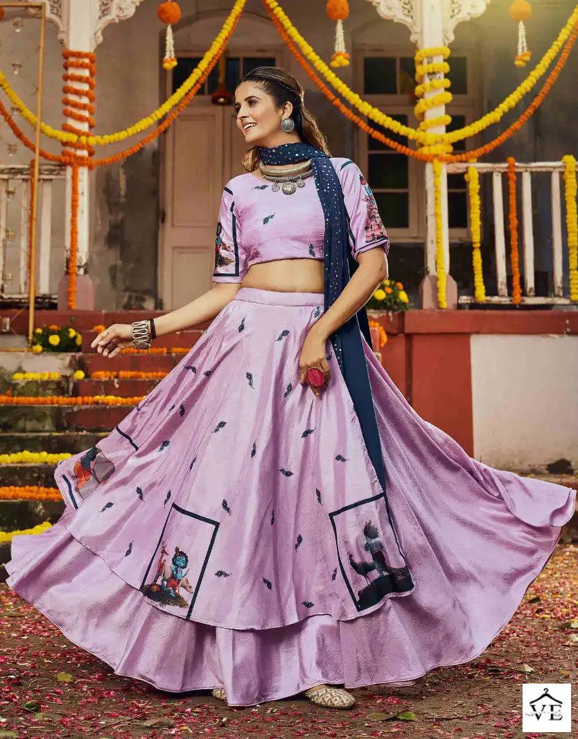 Shubhkala Raas Vol 5 Muslin Cotton Wholesale Navratri Chaniya Choli Catalog — Wholesale Lehenga, MPA wholesale from Surat — view 7