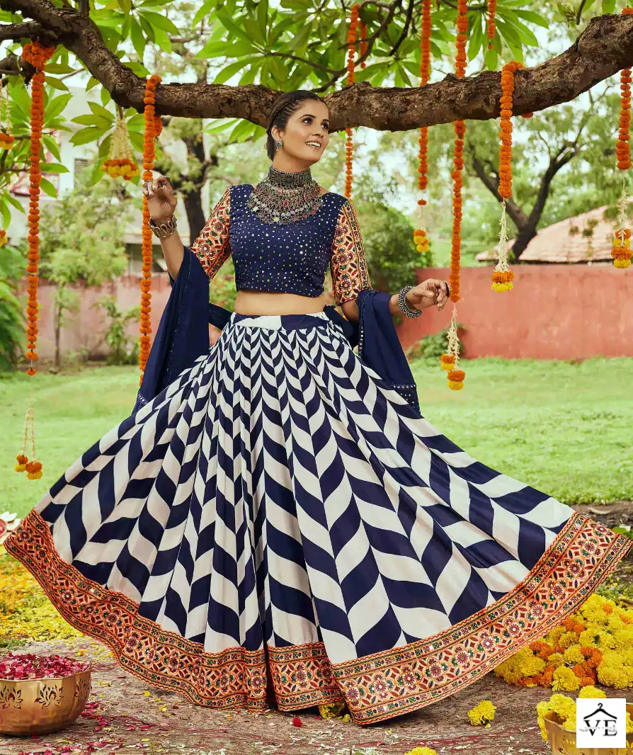 Shubhkala Raas Vol 5 Muslin Cotton Wholesale Navratri Chaniya Choli Catalog — Wholesale Lehenga, MPA wholesale from Surat — view 9