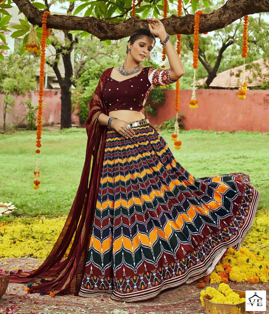 Shubhkala Raas Vol 5 Muslin Cotton Wholesale Navratri Chaniya Choli Catalog — Wholesale Lehenga, MPA wholesale from Surat — view 3