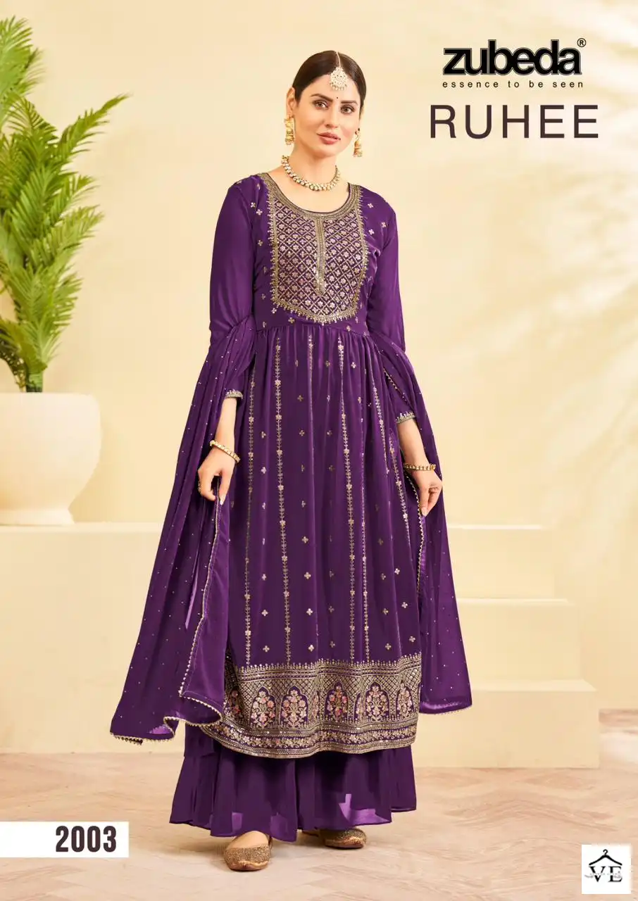 Zubeda Rahuee Real Grorgette Wholesale Designer Salwar Suit Catalog — Wholesale Salwar Suits, MPA wholesale from Surat - Gallery Image 6