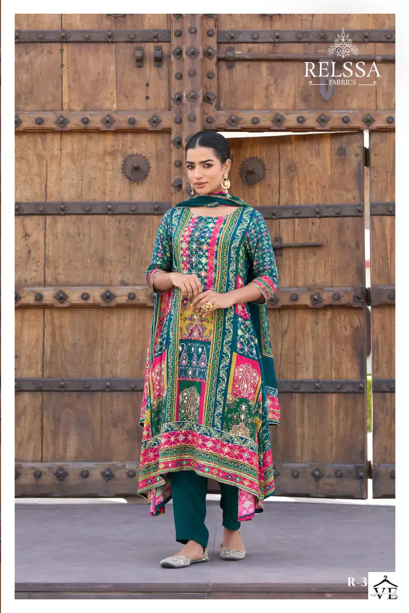 Relssa Raina Muslin Wholesale Designer Hand Work Salwar Suit Catalog — Wholesale Salwar Suits, MPA wholesale from Surat - Gallery Image 2
