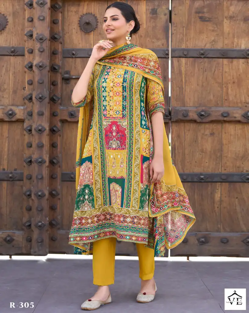 Relssa Raina Muslin Wholesale Designer Hand Work Salwar Suit Catalog — Wholesale Salwar Suits, MPA wholesale from Surat — view 1