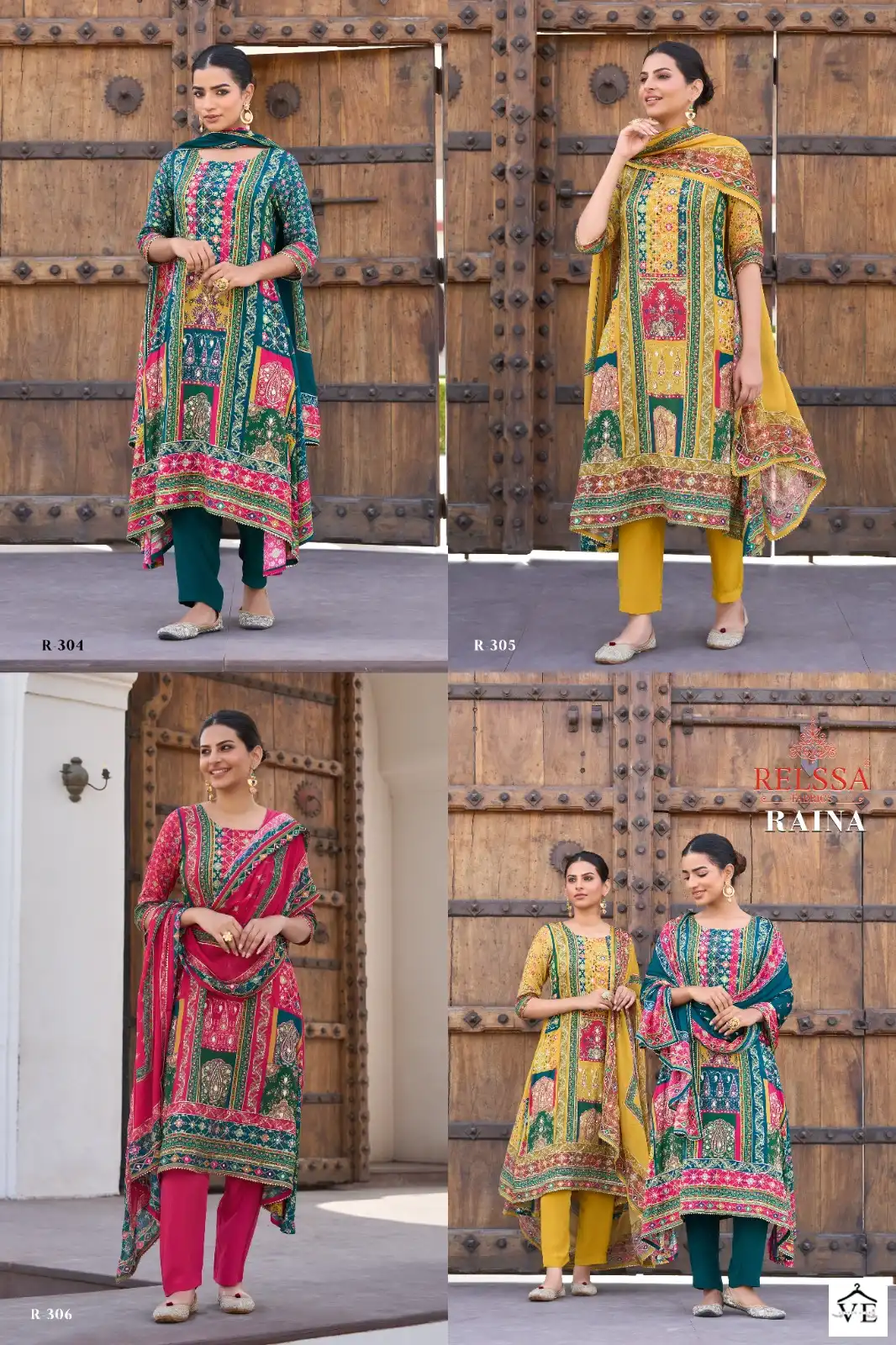 Relssa Raina Muslin Wholesale Designer Hand Work Salwar Suit Catalog — Wholesale Salwar Suits, MPA wholesale from Surat — view 4