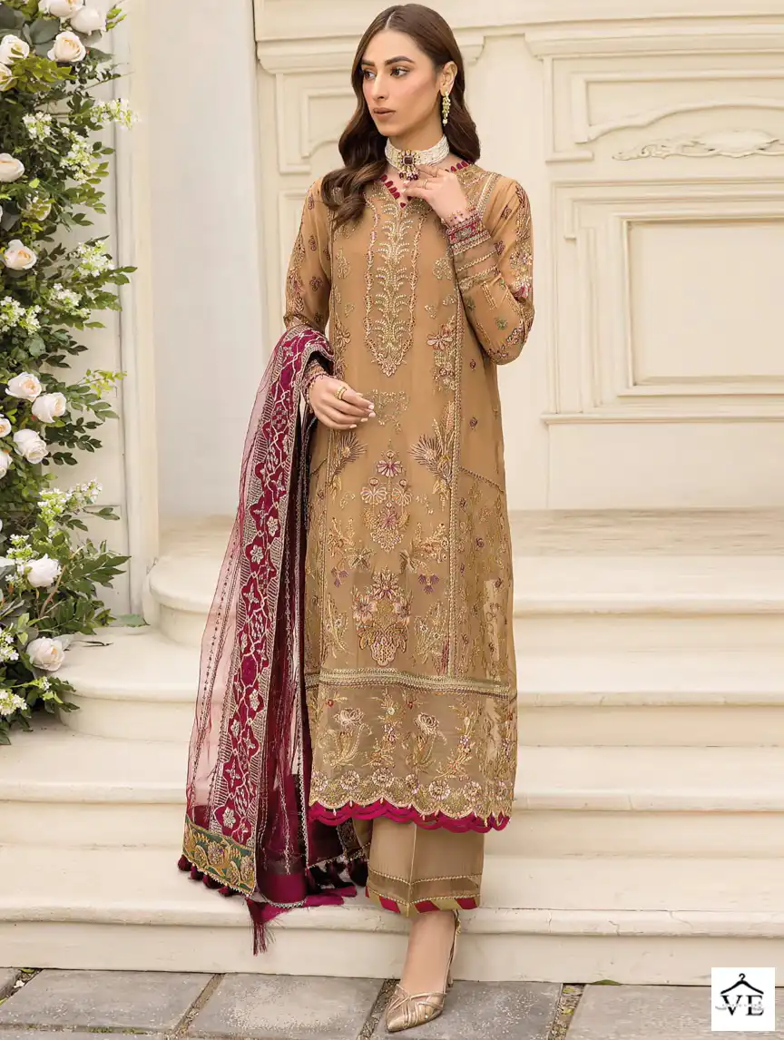Dinsaa Ramsha Hit Vol 4-223 Heavy Faux Georgette Wholesale Pakistani Suit — Wholesale Salwar Suits, MPA wholesale from Surat — view 1