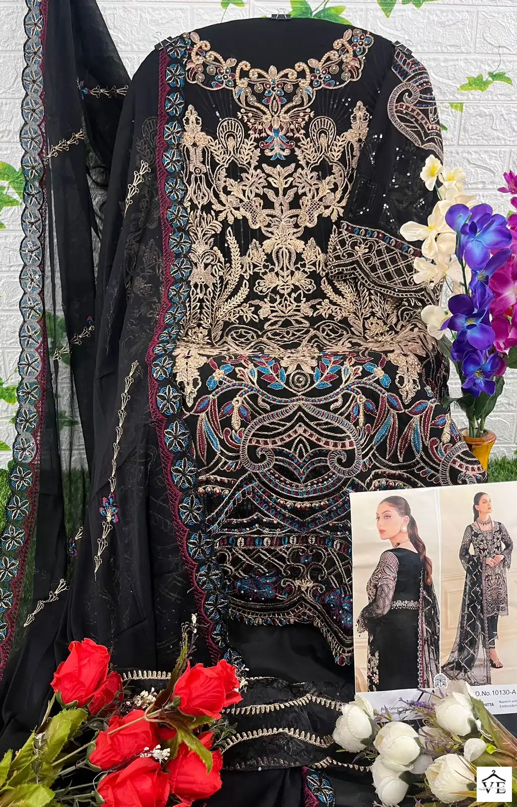 Zaha Ramsha Vol 7 Georgette Wholesale Designer Pakistani Salwar Suit Catalog — Wholesale Salwar Suits, MPA wholesale from Surat - Gallery Image 15