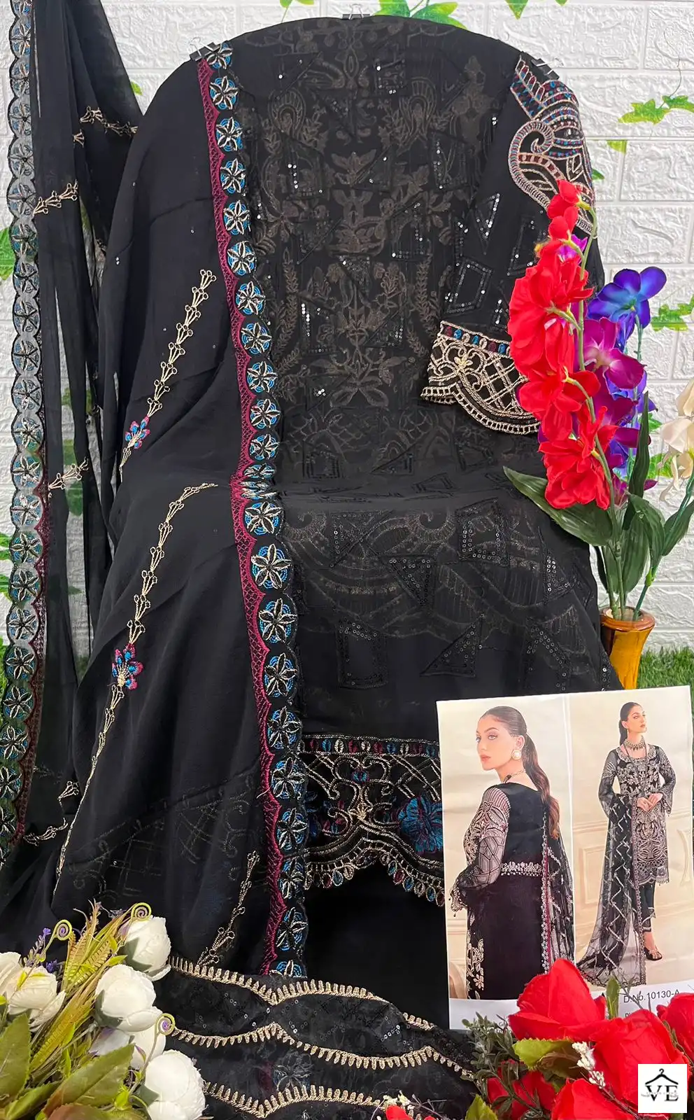 Zaha Ramsha Vol 7 Georgette Wholesale Designer Pakistani Salwar Suit Catalog — Wholesale Salwar Suits, MPA wholesale from Surat - Gallery Image 16