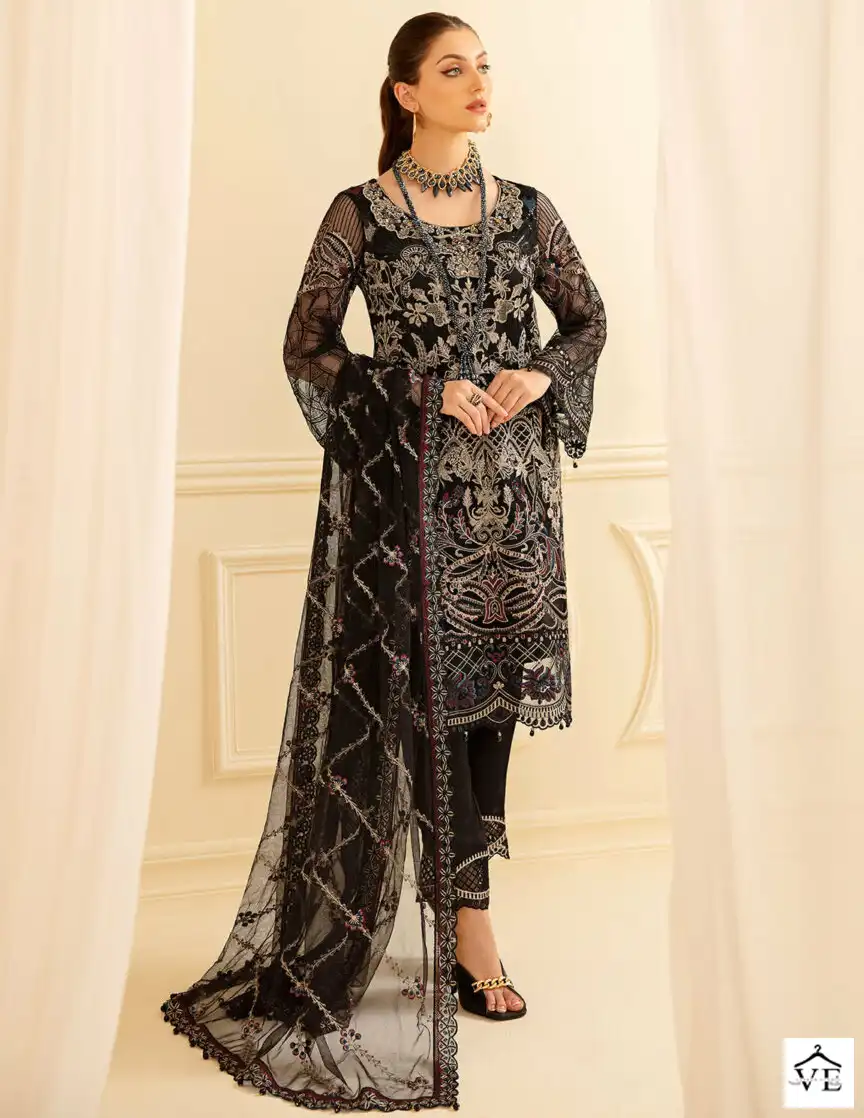 Zaha Ramsha Vol 7 Georgette Wholesale Designer Pakistani Salwar Suit Catalog — Wholesale Salwar Suits, MPA wholesale from Surat — view 1