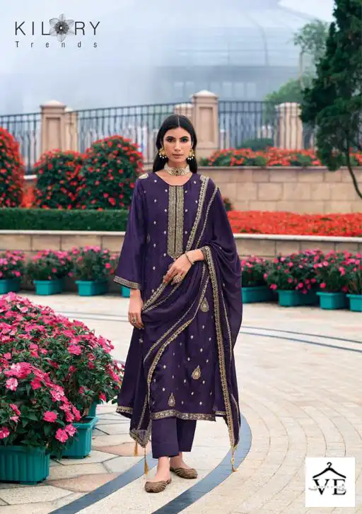 Kilory Trends Rang E Bahar Jacquard Wholesale Heavy Designer Festive Wear Salwar Suit Catalog — Wholesale Salwar Suits, MPA wholesale from Surat — view 2