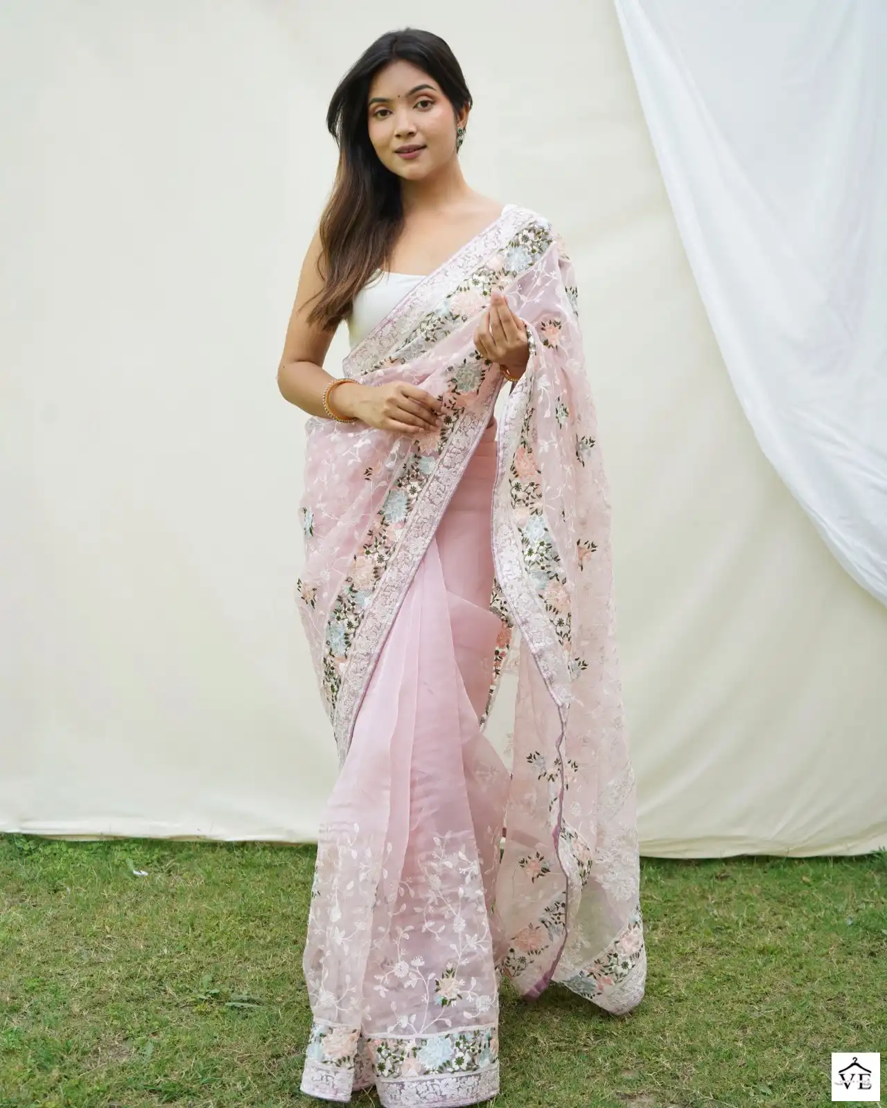 Shree Trends Rangriti Organza Wholesale Designer Sarees Catalog — Wholesale Sarees, MPA wholesale from Surat — view 2