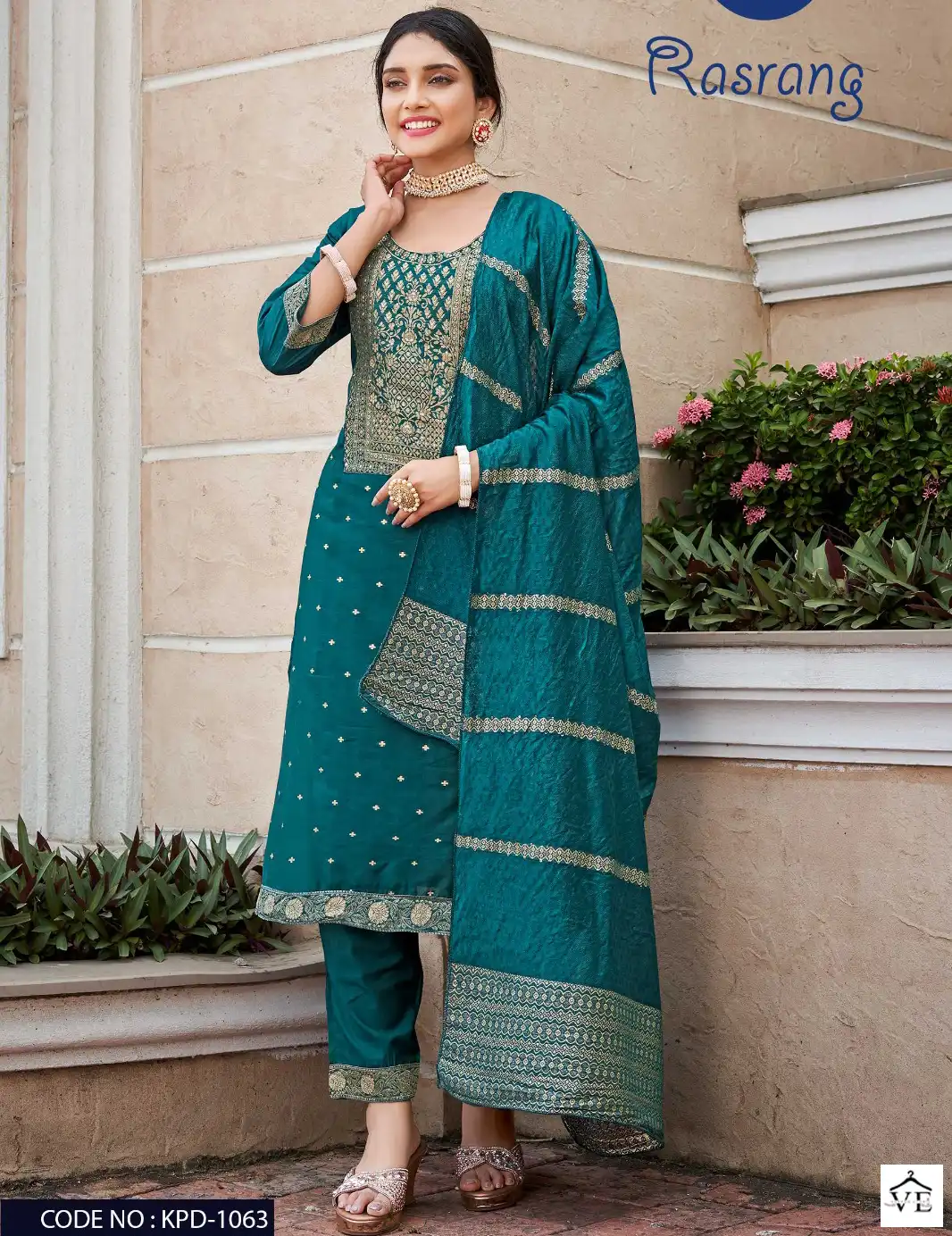 Vitara Rasrang Heavy Modal Viscose Wholesale Readymade Suits Size Set Catalog — Wholesale Salwar Suits, MPA wholesale from Surat — view 1