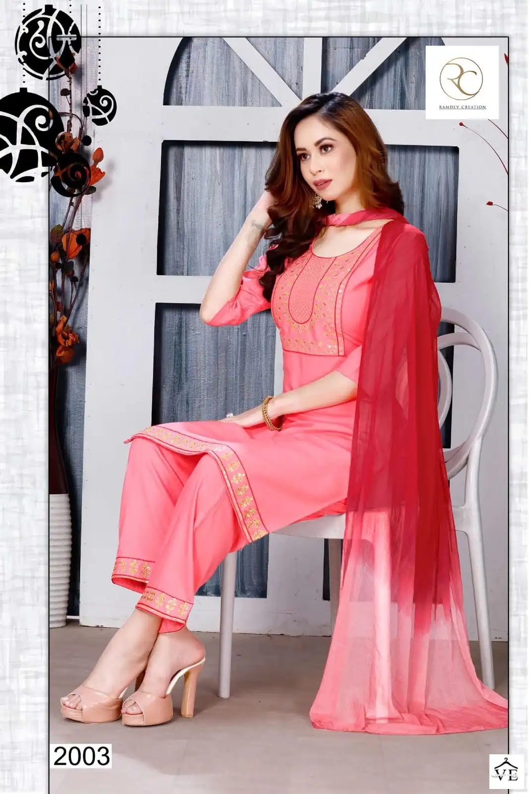 Vardan Ethnic Rc Mirza Vol 1 Rayon 14 Kg Wholesale Readymade Salwar Suit Catalog — Wholesale Salwar Suits, MPA wholesale from Surat - Gallery Image 8