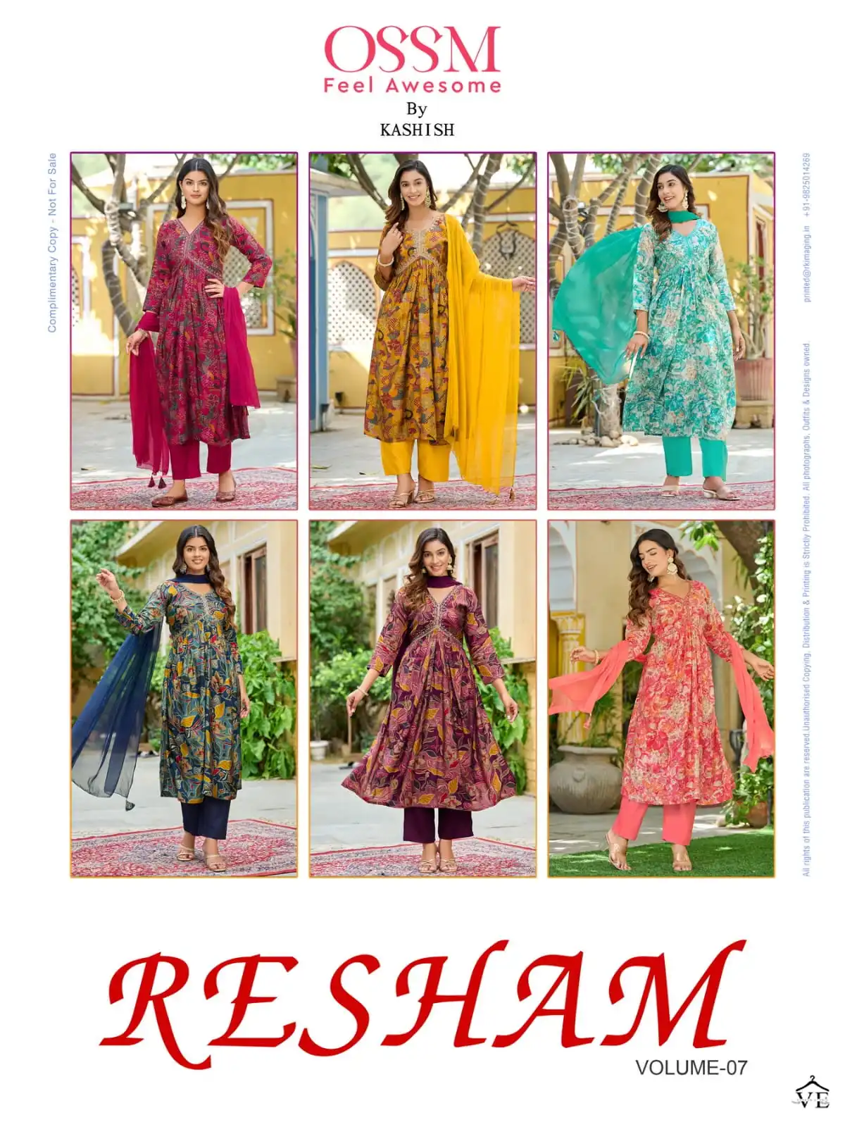 Ossm Resham Vol 07 Premium Chanderi Wholesale Readymade Salwar Suit Catalog — Wholesale Salwar Suits, MPA wholesale from Surat — view 7