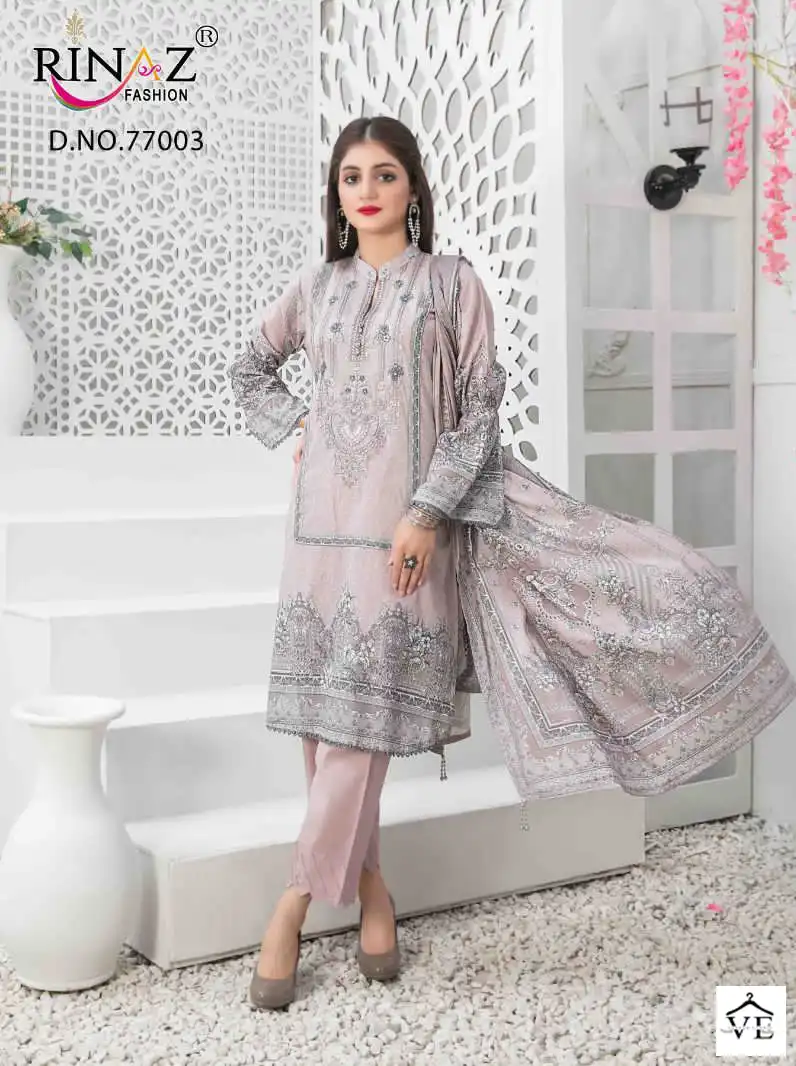 Rinaz Fashion Mehmal Vol 2 Cotton Wholesale Embroidery Work Pakistani Salwar Suit Catalog — Wholesale Salwar Suits, MPA wholesale from Surat - Gallery Image 6