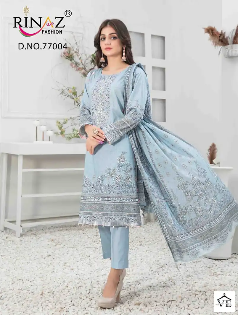 Rinaz Fashion Mehmal Vol 2 Cotton Wholesale Embroidery Work Pakistani Salwar Suit Catalog — Wholesale Salwar Suits, MPA wholesale from Surat - Gallery Image 7