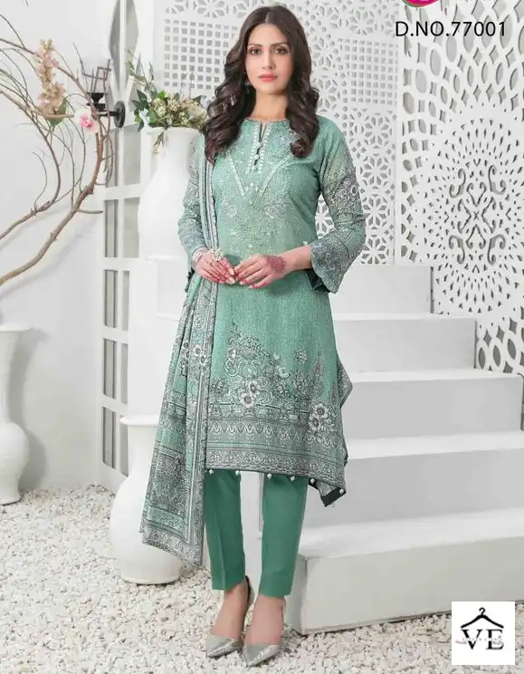 Rinaz Fashion Mehmal Vol 2 Cotton Wholesale Embroidery Work Pakistani Salwar Suit Catalog — Wholesale Salwar Suits, MPA wholesale from Surat — view 1