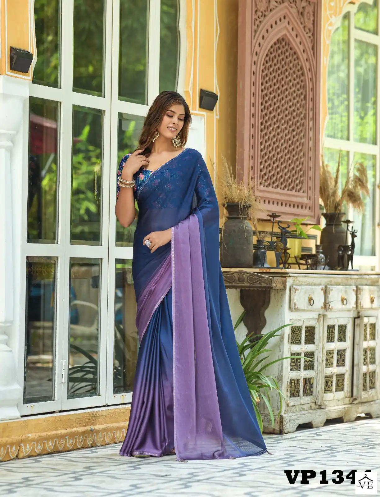 Fashion Berry Rocky Chiffon Wholesale Sarees Catalog — Wholesale Sarees, MPA wholesale from Surat - Gallery Image 3