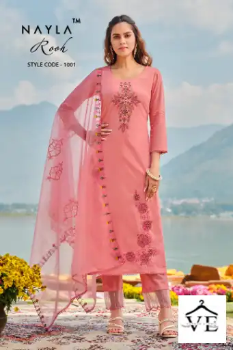 Nayla Rooh Pure Modal Chanderi Wholesale Readymade Readymade Salwar Suit Catalog — Wholesale Salwar Suits, MPA wholesale from Surat - Gallery Image 2