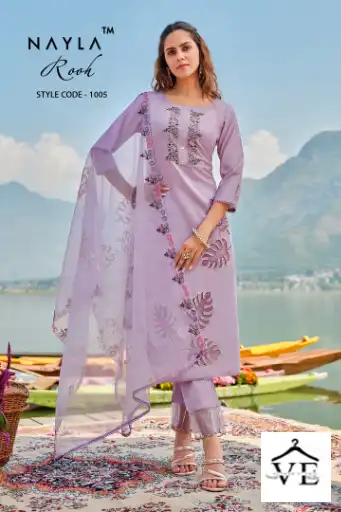 Nayla Rooh Pure Modal Chanderi Wholesale Readymade Readymade Salwar Suit Catalog — Wholesale Salwar Suits, MPA wholesale from Surat - Gallery Image 5
