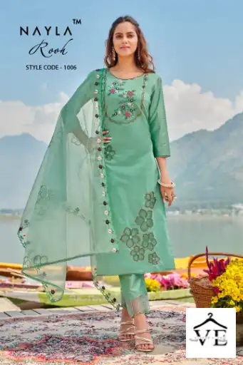 Nayla Rooh Pure Modal Chanderi Wholesale Readymade Readymade Salwar Suit Catalog — Wholesale Salwar Suits, MPA wholesale from Surat — view 6