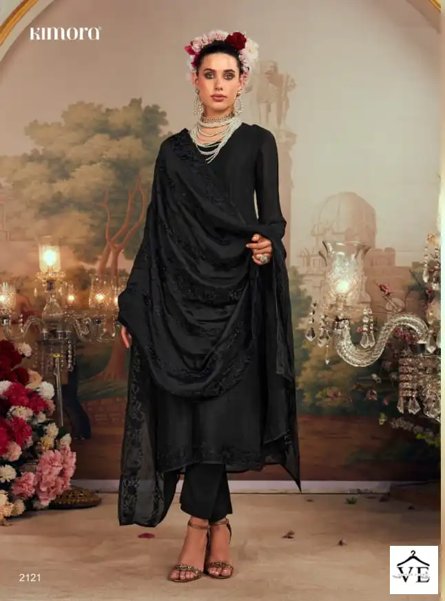 Kimora Rosalba Organza Silk Wholesale Designer Salwar Suit Catalog — Wholesale Salwar Suits, MPA wholesale from Surat - Gallery Image 2